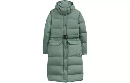 Пуховик женский зеленый The North Face