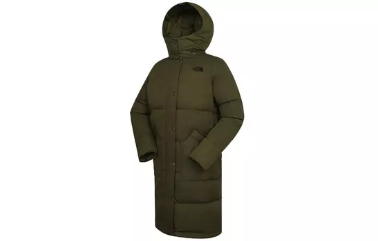 Пуховик женский зеленый The North Face