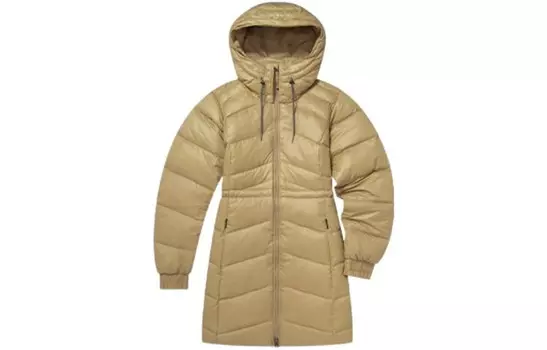 Пуховик женский желтый Columbia