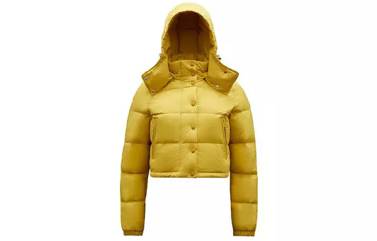 Пуховик женский желтый Moncler