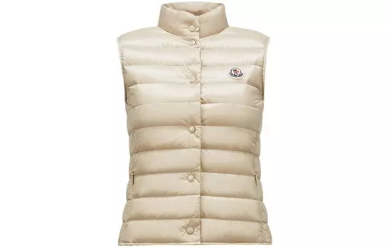 Пуховик женский золотой Moncler, золотой