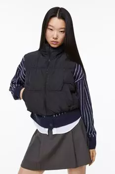 Пуховик жилет H&amp;M, черный