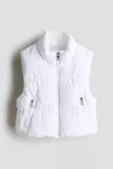 Пуховик жилет H&M, белый