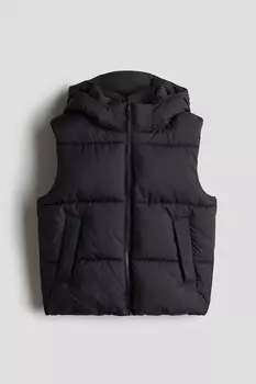 Пуховик жилет H&M, черный