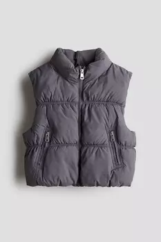 Пуховик жилет H&M, серый