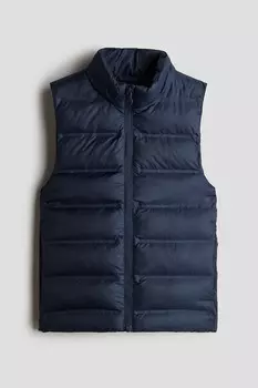 Пуховик жилет H&M, синий