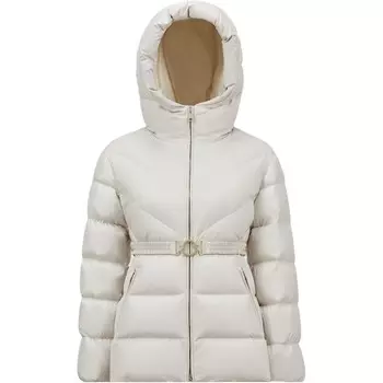 Пуховики и пальто женские белый Moncler