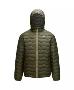 Пуховики K-Way, зеленый