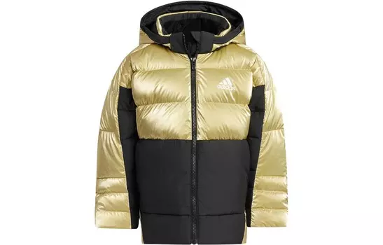 Пуховики/жилеты Adidas, черный/золотой