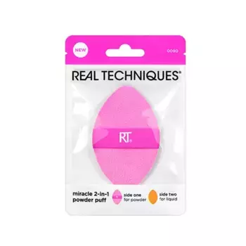 Пуховка для макияжа Miracle 2-In-1 Powder Puff Real Techniques, 1 UD