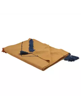 Пуховое одеяло Beliani Kuschel SHIMLA, цвет orange/wei/schwarz