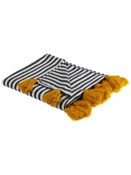 Пуховое одеяло Beliani Kuschel SUNWAL, цвет schwarz/orange/wei