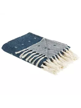 Пуховое одеяло Beliani Kuschel TAARI, цвет blau/beige