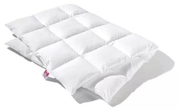 Пуховое одеяло Canada Extra Warm Premium 155х220 80% пух 100% хлопок белый Otto Keller