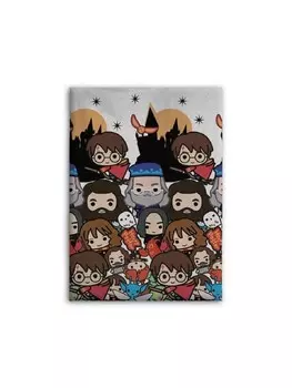 Пуховое одеяло COFI 1453 Harry Potter Fleece Gemtlich und Magisch 140 cm x 100 cm, разноцветный