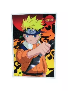 Пуховое одеяло COFI 1453 Naruto Feece Sherpa 100 x 150 cm ideal fr jeden Raum und Fan, оранжевый