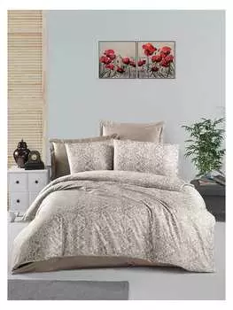 Пуховое одеяло Colorful Cotton, цвет hellbraun/beige