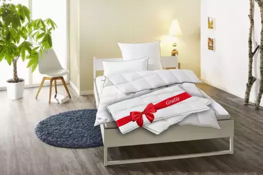 Пуховое одеяло fjdur "Фабиан 2 в 1 135х200 см, белый