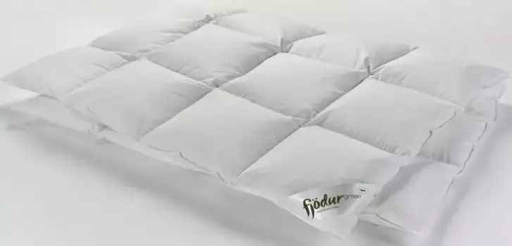 Пуховое одеяло fjdur "Fleur", очень теплое, наполнитель 90% пух 10% перо, чехол из органического хлопка, (1 шт.), одеяла 135 x 200 см, доступны во многих других размерах 200х200 см, белый