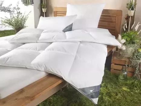 Пуховое одеяло Haeussling "GRNLAND Made in Green" 200х220 см, белый