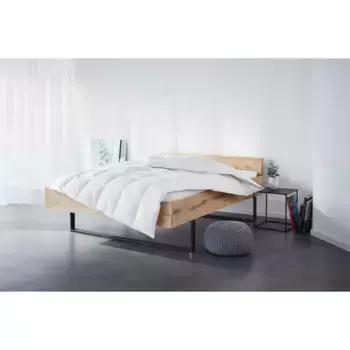 Пуховое одеяло Otto Keller "Сандра, пуховое одеяло 135х200 см, 155х220 см", очень легкое, чехол 100% хлопок, (1 шт.), пуховое одеяло производство Германия, белый