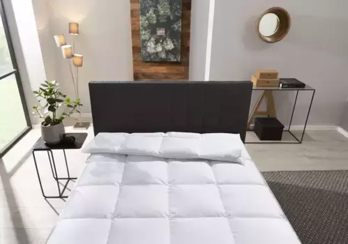 Пуховое одеяло Otto Keller "STARLIGHT – подходящее одеяло на любой сезон! От весны до зимы" 200х200 см, белый