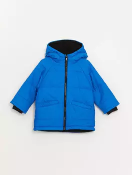 Пуховое пальто для маленьких мальчиков с капюшоном LCW baby, синий
