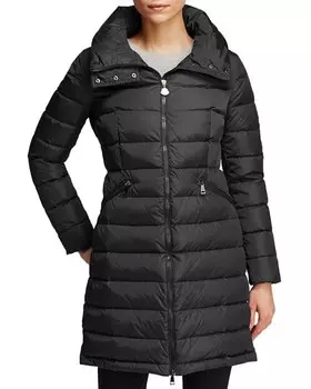 Пуховое пальто Flammette со складным капюшоном Moncler, цвет Black
