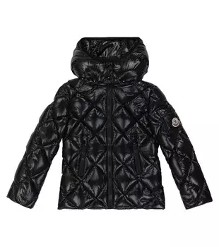 Пуховое пальто Kamile Moncler Enfant, черный