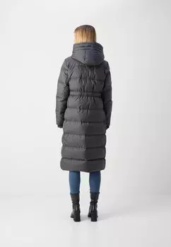 Пуховое пальто LONG COAT FEMININE SHAPE WITH HOOD Marc O'Polo, светло-серый