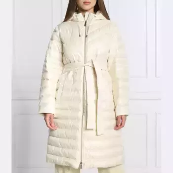 Пуховое пальто Michael Kors, бежевый