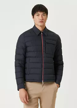 Пуховое пальто Moncler, синий