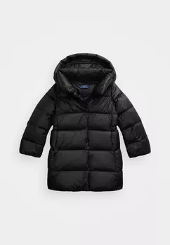Пуховое пальто QUILTED LONG JACKET Ralph Lauren, черный