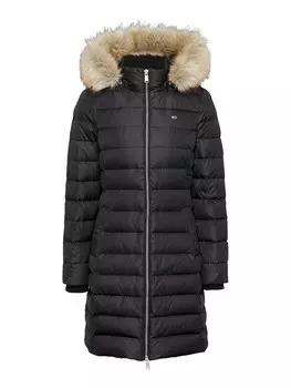 Пуховое пальто Tommy Jeans, черный