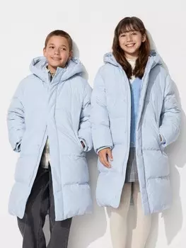 Пуховое пальто Uniqlo Kids, 61 синий