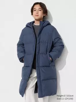Пуховое пальто Uniqlo Kids, 69 синий