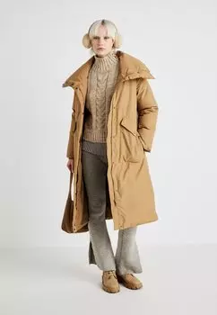 Пуховое пальто VMRIKKE LONG COAT Vero Moda, коричневый