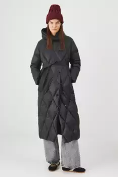 Пуховое плащ Medicine, черный