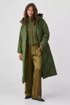Пуховое плащ Medicine, зеленый