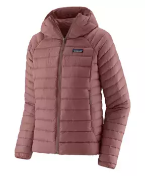 Пуховой свитер с капюшоном женский Patagonia, розовый