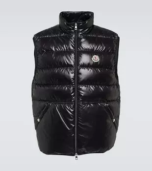 Пуховой жилет Aube Moncler, черный