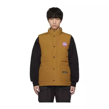Пуховой жилет Canada Goose, золотой/синий