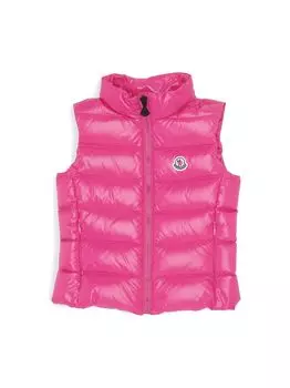 Пуховой жилет Ghany для маленьких девочек Moncler, розовый