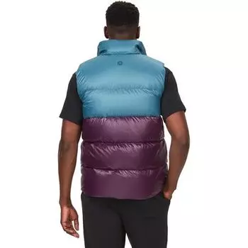 Пуховой жилет Guides мужской Marmot, цвет Moon river/Purple Fig