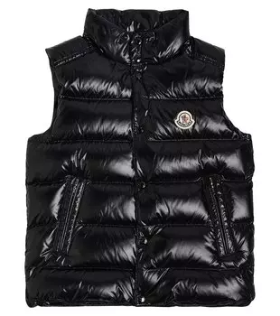 Пуховой жилет Moncler Enfant, черный