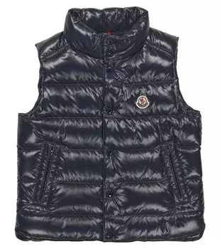 Пуховой жилет Moncler Enfant, синий