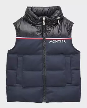 Пуховой жилет Peter из смешанной техники для мальчиков, размер 8–14 Moncler