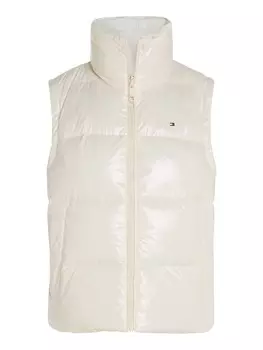 Пуховой жилет с флисом Тедди Tommy Hilfiger, белый