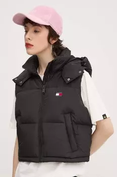 Пуховой жилет Tommy Jeans, черный