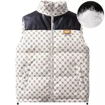 Пуховой жилет унисекс Doraemon, кремовый (размер М 170/92А)